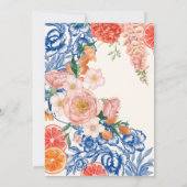 ラブアットファーストスピリッツフローラオレンジブライダルシャワー 招待状 (裏面)