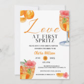 ラブアットファーストスピリッツフローラカクテルブライダルシャワー 招待状 (正面)