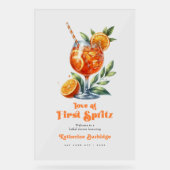 ラブアットファーストスピリッツブライダルシャワーへようこそ アクリルサイン (正面)