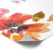 ラブアットファーストスピリッツブライダルシャワーウェルカムサイン ポスター (角)