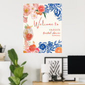 ラブアットファーストスピリッツブライダルシャワーウェルカムサイン ポスター (ホームオフィス)