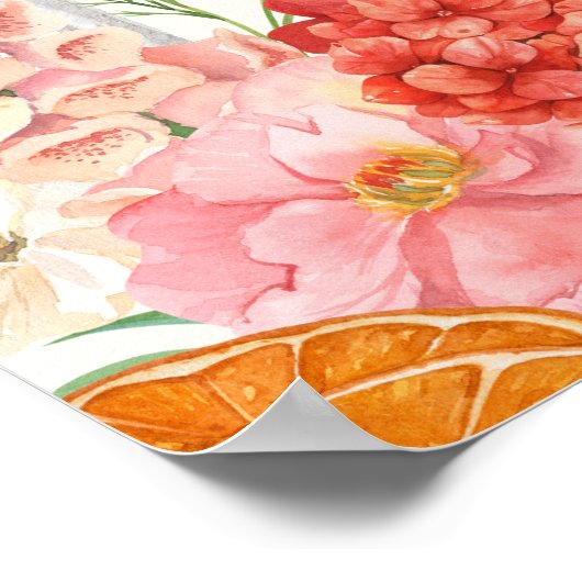 ラブアットファーストスピリッツブライダルシャワーウェルカムサイン ポスター (角)