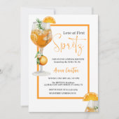 ラブアットファーストスピリッツブライダルシャワーカクテルモダン 招待状 (正面)