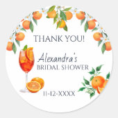 ラブアットファーストスピリッツブライダルシャワーサンキュー ラウンドシール (正面)