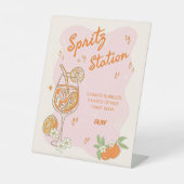 ラブアットファーストスピリッツブライダルシャワーバーサイン、スピリット 台座サイン (正面)