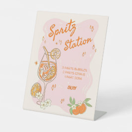 ラブアットファーストスピリッツブライダルシャワーバーサイン、スピリット 台座サイン