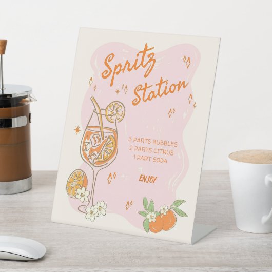 ラブアットファーストスピリッツブライダルシャワーバーサイン、スピリット 台座サイン (インサイチュ)