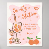 ラブアットファーストスピリッツブライダルシャワーバーサイン ポスター (正面)