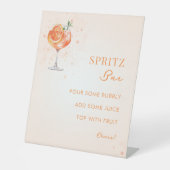 ラブアットファーストスピリッツブライダルシャワーミモザバー 台座サイン (正面)