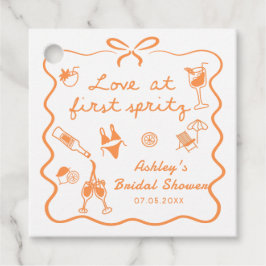 ラブアットファーストスピリッツブライダルシャワーメッセージカード フェイバータグ