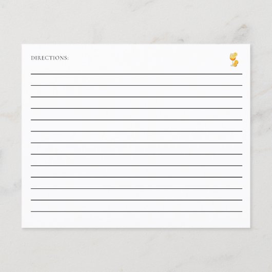 ラブアットファーストスピリッツブライダルシャワーレシピオレンジ (裏面)