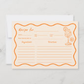 ラブアットファーストスピリッツブライダルシャワーレシピカード 招待状 (正面)