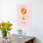 ラブアットファーストスピリッツブライダルシャワー金ゴールド 箔ポスター (レイダウン (キッチン))