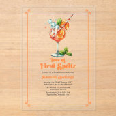 ラブアットファーストスピリッツブライダルシャワー アクリル招待状 (正面)