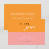 ラブアットファーストスピリッツブライダルシャワー サンキューカード (正面/裏面)
