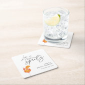 ラブアットファーストスピリッツブライダルシャワー スクエアペーパーコースター (インサイチュ)