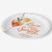 ラブアットファーストスピリッツブライダルシャワー ペーパープレート (アングル)
