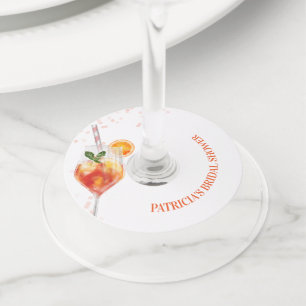 ラブアットファーストスピリッツブライダルシャワー ワイングラスタグ