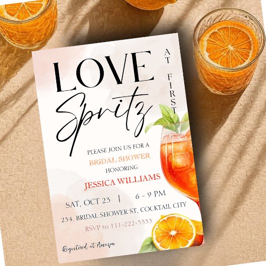 ラブアットファーストスピリッツブライダルシャワー 招待状