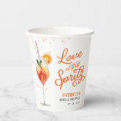 ラブアットファーストスピリッツブライダルシャワー 紙コップ (正面)