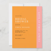 ラブアットファーストスピリッツモダンブライダルシャワー 招待状 (正面)