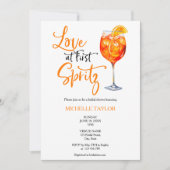 ラブアットファーストスピリッツ夏ブライダルシャワー 招待状 (正面)