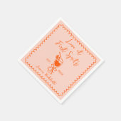 ラブアットファーストスピリッツ手描きブライダルシャワー スタンダードカクテルナプキン (角)