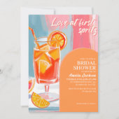 ラブアットファーストスピリッツ柑橘系トロピカルブライダルシャワー 招待状 (正面)