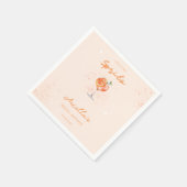 ラブアットファーストスピリッツ柑橘系ドリンクブライダルシャワー スタンダードカクテルナプキン (角)