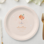 ラブアットファーストスピリッツ柑橘系ドリンクブライダルシャワー ペーパープレート