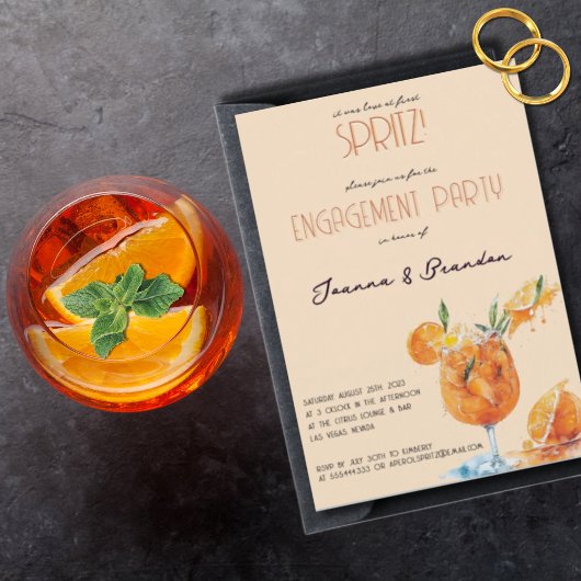 ラブアットファーストスピリッツ水カラー婚約パーティ セーブザデート