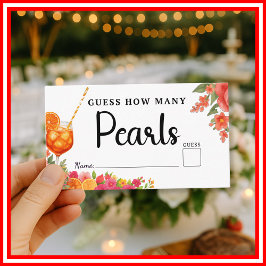 ラブアットファーストスピリッツ真珠ゲームブライダルシャワー エンクロージャーカード