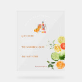 ラブアットファーストスピリッツ |シグネチャードリンク アクリルサイン (正面)