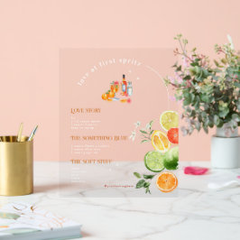 ラブアットファーストスピリッツ |シグネチャードリンク アクリルサイン