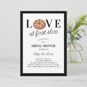 ラブアットファーストスライスピザイタリアンブライダルシャワー 招待状 (スタンド正面)