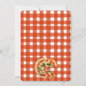 ラブアットファーストスライスピザブライダルカップルシャワー 招待状 (裏面)