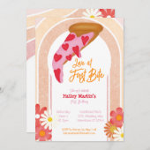 ラブアットファーストバイトピザパーティー誕生日 招待状 (正面/裏面)