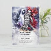 ラブアットファーストバイトヴァンパイアブライドブライダルシャワー 招待状 (スタンド正面)