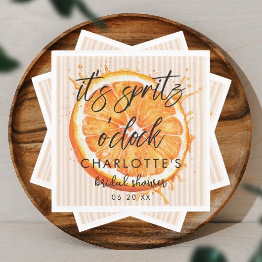 ラブアットファーストパーソナライズされたスピリッツブライダルシャワー スタンダードランチョンナプキン