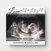 ラブアットファーストベビーソノグラム第1父の日 フォトプラーク (正面)