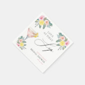 ラブアットファーストリップブライトカクテルブライダルシャワー スタンダードカクテルナプキン (角)