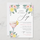 ラブアットファーストリップブライトカクテルブライダルシャワー 招待状 (正面)