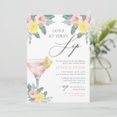 ラブアットファーストリップブライトカクテルブライダルシャワー 招待状 (スタンド正面)