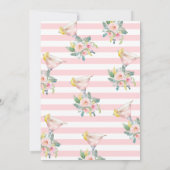 ラブアットファーストリップブライトカクテルブライダルシャワー 招待状 (裏面)