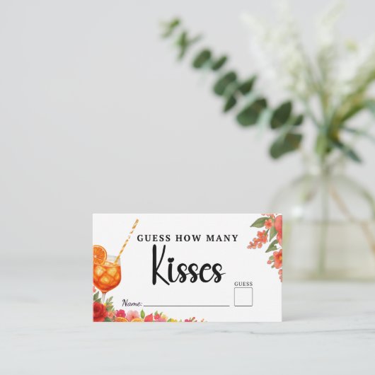 ラブアットファースト推測何人のキスブライダル エンクロージャーカード (スタンド正面)