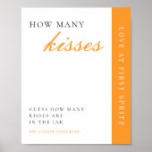 ラブアットファーストSpritzいくつのキスブライダル標識 ポスター (正面)