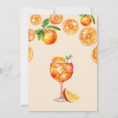 ラブアットファーストSpritzオレンジグルーヴィブライダルシャワー 招待状 (裏面)