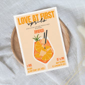 ラブアットファーストSpritzカクテルモダンバチェロレッテ 招待状