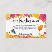 ラブアットファーストSpritzパンティスゲームブライダルシャワー エンクロージャーカード (正面)