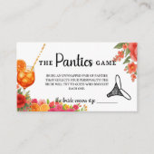 ラブアットファーストSpritzパンティスゲームブライダルシャワー エンクロージャーカード (正面)